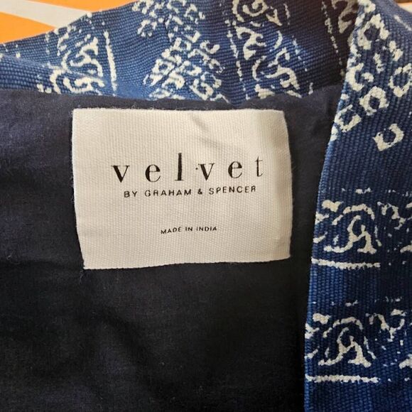 Velvet By Graham & Spencer Jacket Blazer Size S Printed Woven Kimono - Picture 7 of 9